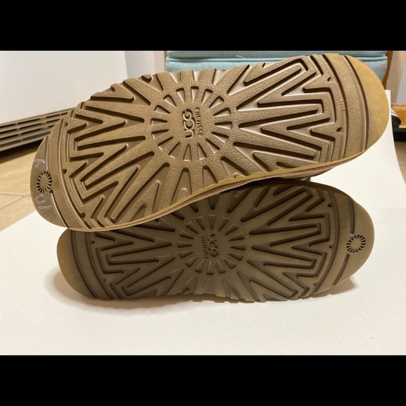 UGG tan and green plaid sweater tall boots - Picture 3 of 16